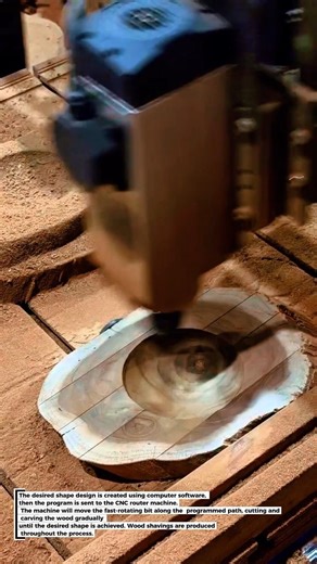 Wood Carving Process with CNC Router Machine!