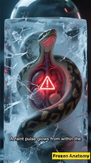 This Frozen Anaconda Should NOT Be Alive… 🧊🐍 #shorts