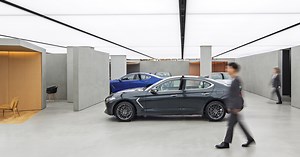 OMA / AMO deliver prototype showroom in korea for hyundai's genesis car brand