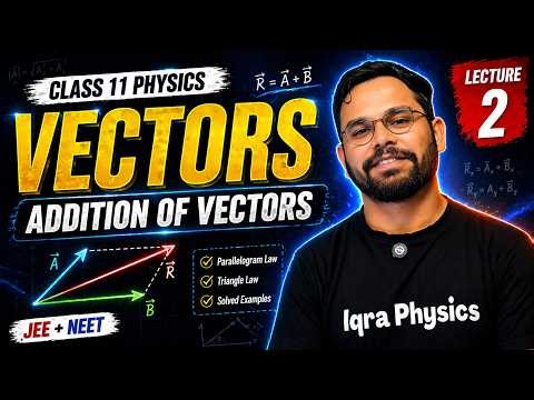Vectors Lecture 2 🔥 | Unit Vector, Position Vector & Laws of Addition (JEE 2026)