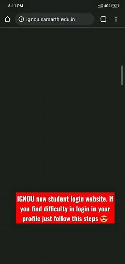 IGNOU new student login | IGNOU student profile login new link 2022 #ignou #ignouuniversity