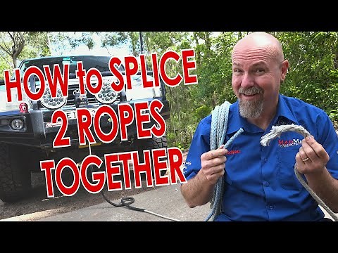 How to SPLICE 2 ROPES TOGETHER - Winch rope or other synthetic rope!