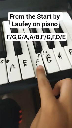 From the Start on piano keyboard tutorial(credits to ‪@AtlanticNotesPiano‬ for helping me)