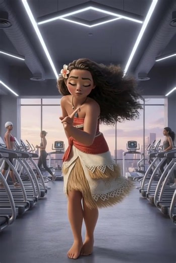 Moana from the animated movie moving freely to the beat with pure island energy. Joy, confidence, and ocean vibes coming together in a magical, feel-good moment. Colorful, playful, and impossible not to smile while watching. #Moana #Disney #Dancing #IslandVibes #FeelGood