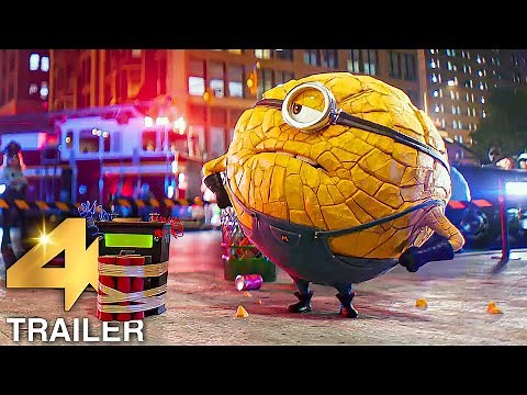 DESPICABLE ME 4 "Mega Minions Eats Bomb Scene" Trailer (4K ULTRA HD) 2024