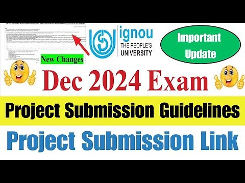 (Big Update) IGNOU Project Submission New Guidelines Dec 2024 || IGNOU Project Submission Link 2024