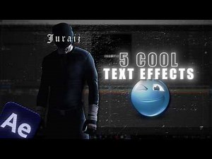 5 COOL Text Effects & Animations To Boost Your EDITS! | After Effects Tutorial