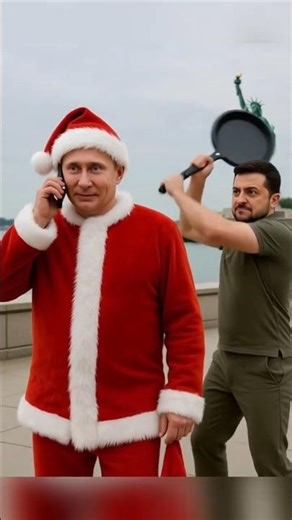 Kim Rescues Santa Putin from Angry Zelensky! #putin #zelensky