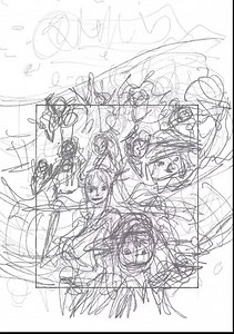 Eiichiro Oda's drawing process on creating the cover for Volume 98! Source: @Eiichiro_Staff | ONE PIECE Germa 66