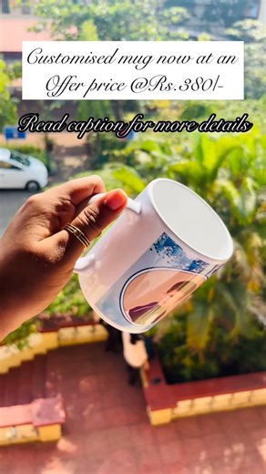 Resin Art | Scented Candle l Hampers | Mangalore on Instagram: "Customized mugs just for your special one. Valentine’s Special Price: ₹380 🗓 Valid till 14th Feb Because love tastes better in a mug made just for them. Dm for orders @glowresin_studio #ValentinesGift #CustomizedMug #PersonalizedGifts #ValentinesDaySpecial #GiftWithLove #CustomGiftsIndia #ValentineOffer #CoupleGifts #LoveInACup #HandmadeWithLove #customisedmug #mug #customised #mugs #photomug #birthdaygft"