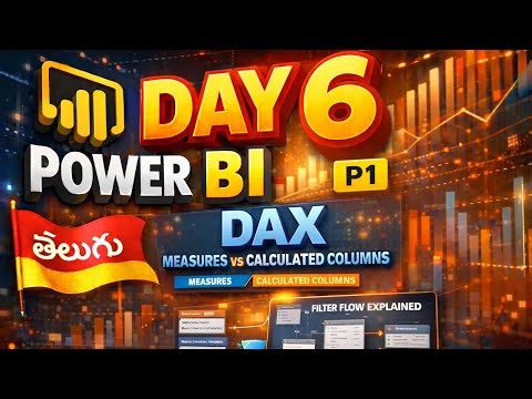 DAX (Data Analysis Expression) - Intro [P1] - Day 6(In Telugu)