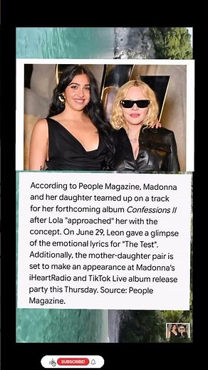 Madonna and Daughter Lourdes Leon Collaborate on New Song For Confessions II Album