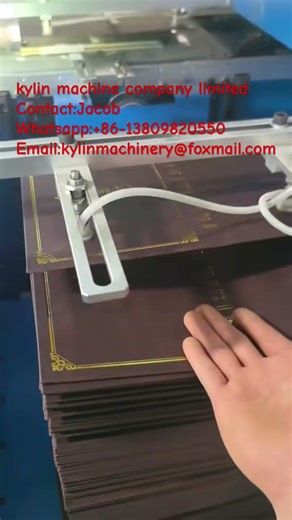 Fully automatic gold stamping machine for hardcover book covers