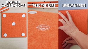 Felt Wall Tiles, 18 Pack Semi-Circle Geometric Modular Bulletin Boards, Soft Tone Cork Board Alternative for Walls, Removable Panels for Office, Reading Nooks, Creative Spaces(Dusk)