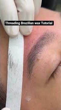 Threading Brazilian wax Tutorial #viral #eyebrows #brazilian #threadingwax #beautytips #beauty
