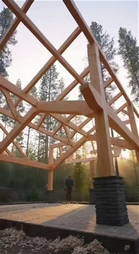 A peaceful home begins with a solid wooden frame