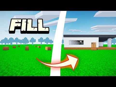 Como construir mais rápido usando o comando fill [ Minecraft Java ]