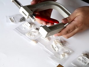Watch Hand Press Pearl Setting Machine usage on Amazon Live