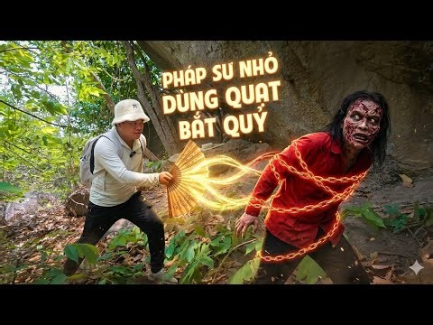 Using a Fan to Catch Evil Spirits Hiding in the Mountains Practicing Dark Magic - Horror Movie
