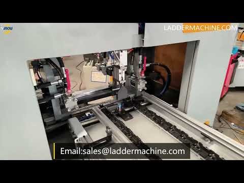 Aluminium Telescopic Ladder Steps Punching Machine with Automatic Feeding#manufacturing #factory