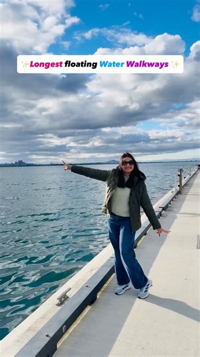 𝐒𝐰𝐚𝐭𝐢 & 𝐏𝐫𝐚𝐬𝐡𝐚𝐧𝐭 | 𝐌𝐞𝐥𝐛𝐨𝐮𝐫𝐧𝐞 | ✈️ 𝐓𝐫𝐚𝐯𝐞𝐥 & 𝐅𝐨𝐨𝐝 on Instagram: "Free Entry- Longest floating on water walkways near Melbourne 😍 Location: 📍Wangim walk, Geelong 🚘Just 1 hr drive from Melbourne 🌈One of our favourite place near Melbourne for a day visit in any season 😍 🌈It’s a unique, 440-meter-long on-water walkways😍 ➡️Follow @desicoupleinpardes for more recommendations 😍 #longestwaterwalkways #geelong #dayvisit #loveyhisplace #wangimwalk #geelongwaterfront F