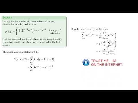 Conditional Expectations: Joint Distributions