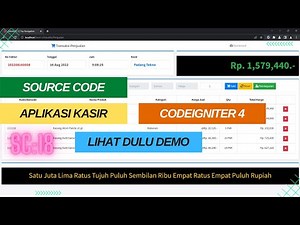Source Code Aplikasi Penjualan Kasir (POS) Dengan CodeIgniter 4
