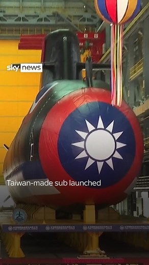 308K views · 163 reactions | Taiwan begins testing its first domestically-made submarine. If tests are successful Taiwan says it plans to build more. Production began after Beijing blocked their attempts to purchase subs though economic and diplomatic threats.  Click the link in bio to read more #taiwan #beijing #submarine | Sky News | Facebook