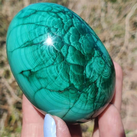 Malachite Chrysocolla Polished Crystal Egg Hand-picked | 306 Grams | 48mm - Etsy