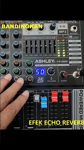 This is the effect of combining two effects! #settingmixer #efekmixer #audio #echo #reverb
