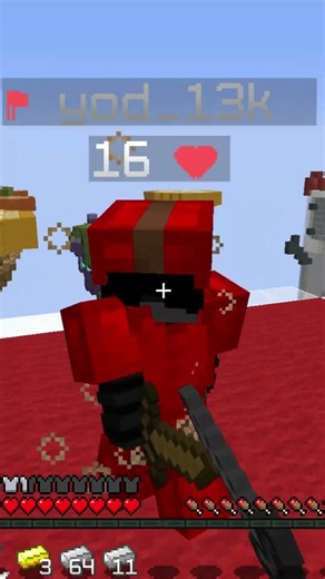 Watch Full Video | Tagged with the SHORT | #shorts #minecraft #bedwars