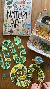 8.2K views · 25 reactions | More snakes crafts to celebrate the year of the snake…. With this one we used lentils, seeds and leaves to create textures. For more nature inspired crafts, we love The Big Book of Nature Art. Available from MINIMADTHINGS.COM along with lots of other beautiful kids art books. | Mini Mad Things | Facebook