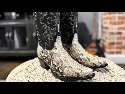 Rujo Jimmy first impressions unboxing review (Python Skin Cowboy Boots)