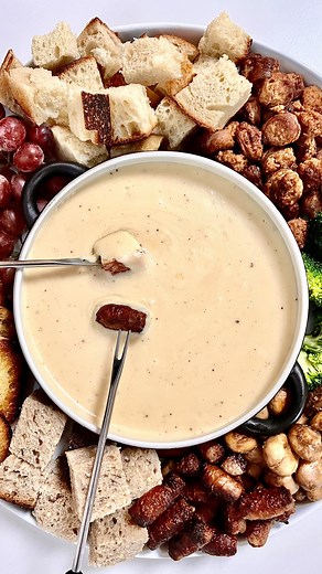 17K views · 79 reactions | We’re reshooting our Gruyère fondue recipe today and just had to share this with you. If you click through to the recipe, you’ll see all the old photos, but the recipe is perfection.  https://www.theendlessmeal.com/gruyere-cheese-fondue/ #theendlessmeal #fondue #cheesefondue #gruyere #appetizer #holidays #christmas #cheese | The Endless Meal - Real Food for Busy People | Facebook
