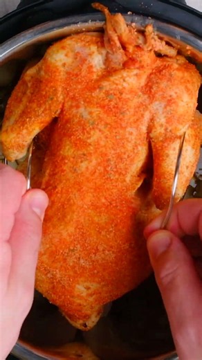 The secret to fall-off-the-bone Instant Pot Whole Chicken in under an hour.
