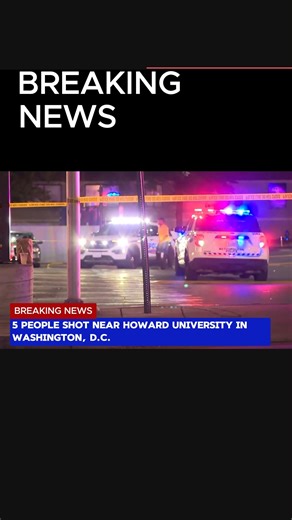 606K views · 2.6K reactions | Five people were injured and two suspects are in custody following a shooting near Howard University in Washington, D.C., Friday night, according to police. #washingtondc #howarduniversity #BreakingNews | Newstaff | Facebook