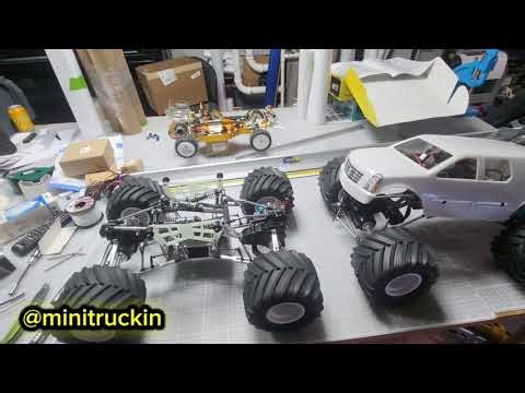 PART 8 new upper links esc and motor choices on ultimate Tamiya clod buster build ukmonster race 2.0