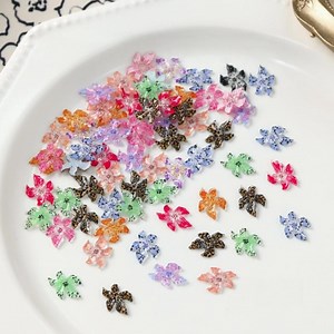 Flower Lily 50pcs Resin Decorations /DIY Nail Art/nail Decoration - Etsy