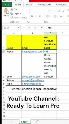 How to Use FIND and SEARCH in Excel | Simple Guide with Examples