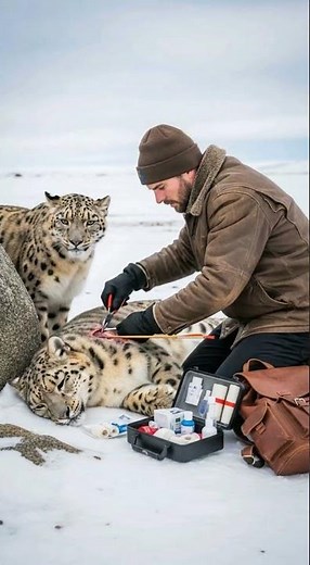 “運命の出会い… A Leopard’s Trust in a Human 🥺🩵” #wildlife