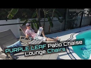 PURPLE LEAF Patio Chaise Lounge Chair – Quick Relax & Poolside Comfort Review