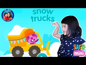 Rapping in Sago Mini World Snow Trucks! Ella creates her first song!