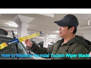 How to Replace Hyundai Tucson Wiper Blade - Michelin Guardian Hybrid - Driver and Passenger Side