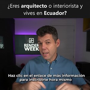 Aprenda a hacer un render realista desde cero🔥 🚀 La Render Week es un evento online GRATUITO para arquitectos y Diseñadores de interiores. ♟En el evento aprenderás a hacer una iluminación realista, configurar materiales PBR y a configurar un render realista con V-ray. Esta es tu oportunidad de: ✅ Aprender a hacer un render realista ✅ Aumentar tus ingresos con proyectos que gustan a los clientes ✅ Ser un profesional destacado ⏳Las inscripciones están abiertas por tiempo limitado. Si quieres com