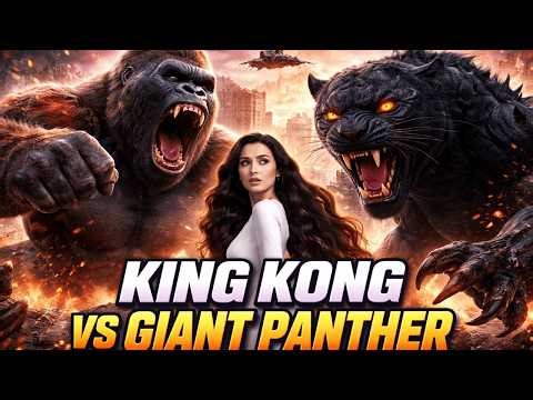 King Kong vs Giant Black Panther – Epic Monster Battle Saves Girl & Destroys City (Full Movie 4K)