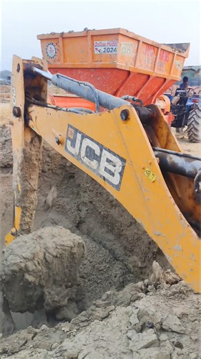 Jcb tractor trolley louding working ❤️‍🔥#jcbbaba #jcbtractor #jcb3dx #shortvideo #youtubeshorts