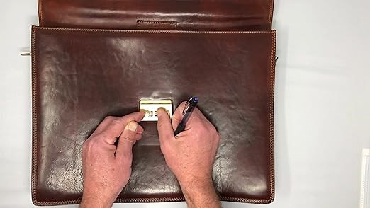 How to set your Floto briefcase combination lock