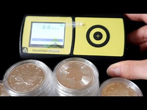 Goldscreensensor Test Goldanalytix Testgerät Silber Maple Leaf Krügerrand Gold Screen Sensor
