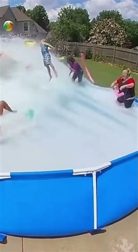 Pool EXPLODES During Family Day! #wild #trending #viral #funny #explore #pool #fun #crazy