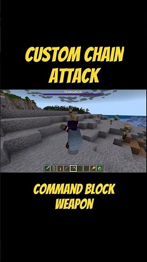 Custom Command Weapon #commandblock #minecraft #gaming #minecrafttutorial #minecraftguide